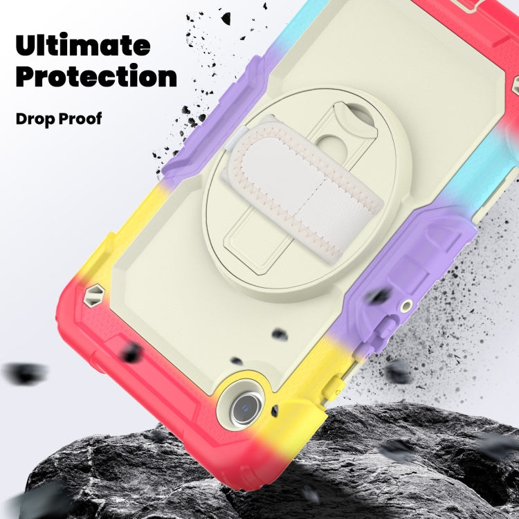 For Samsung Galaxy Tab A9 Silicone + PC Tablet Case with Shoulder Strap(Camouflage Red) - Galaxy Tab A9 by buy2fix | Online Shopping UK | buy2fix