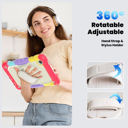 For Samsung Galaxy Tab A9 Silicone + PC Tablet Case with Shoulder Strap(Camouflage Red) - Galaxy Tab A9 by buy2fix | Online Shopping UK | buy2fix