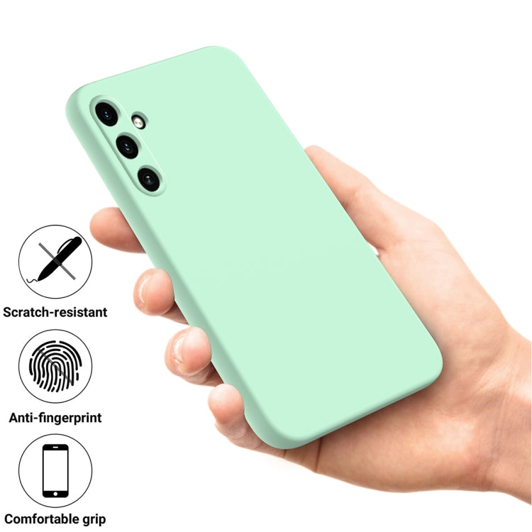 For Samsung Galaxy A15 4G / A15 5G Solid Color Liquid Silicone Dropproof Full Coverage Phone Case(Green) by buy2fix