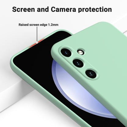 For Samsung Galaxy A15 4G / A15 5G Solid Color Liquid Silicone Dropproof Full Coverage Phone Case(Green) by buy2fix