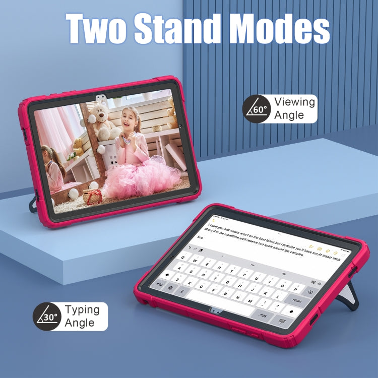 For Samsung Galaxy Tab A9+ Spider Silicone Hybrid PC Shockproof Tablet Case(Strawberry Black) - Galaxy Tab A9+ by buy2fix | Online Shopping UK | buy2fix