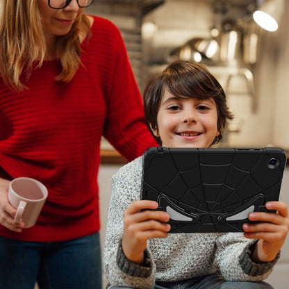 For Samsung Galaxy Tab A9+ Spider Silicone Hybrid PC Shockproof Tablet Case(Black) - Galaxy Tab A9+ by buy2fix | Online Shopping UK | buy2fix