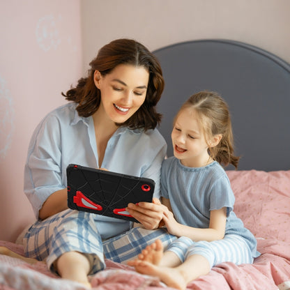 For Samsung Galaxy Tab A9+ Spider Silicone Hybrid PC Shockproof Tablet Case(Black Red) - Galaxy Tab A9+ by buy2fix | Online Shopping UK | buy2fix