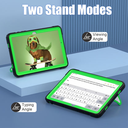 For Samsung Galaxy Tab A9+ Spider Silicone Hybrid PC Shockproof Tablet Case(Black Green) - Galaxy Tab A9+ by buy2fix | Online Shopping UK | buy2fix