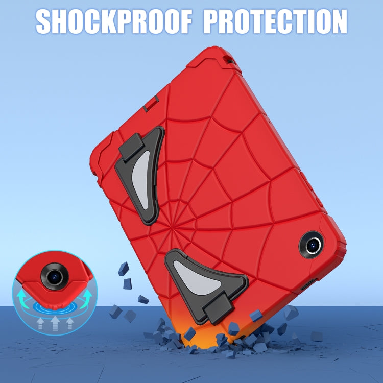 For Samsung Galaxy Tab A9+ Spider Silicone Hybrid PC Shockproof Tablet Case(Red Black) - Galaxy Tab A9+ by buy2fix | Online Shopping UK | buy2fix