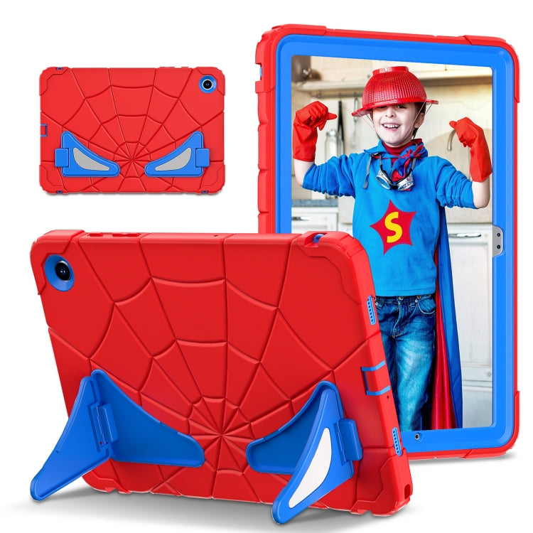 For Samsung Galaxy Tab A11+ / A9+ Spider Silicone Hybrid PC Shockproof Tablet Case(Red Blue) by buy2fix
