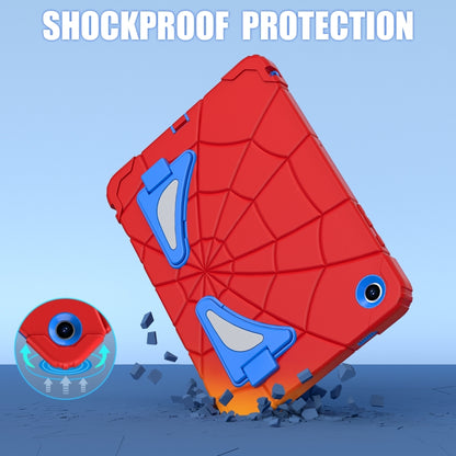 For Samsung Galaxy Tab A9+ Spider Silicone Hybrid PC Shockproof Tablet Case(Red Blue) - Galaxy Tab A9+ by buy2fix | Online Shopping UK | buy2fix