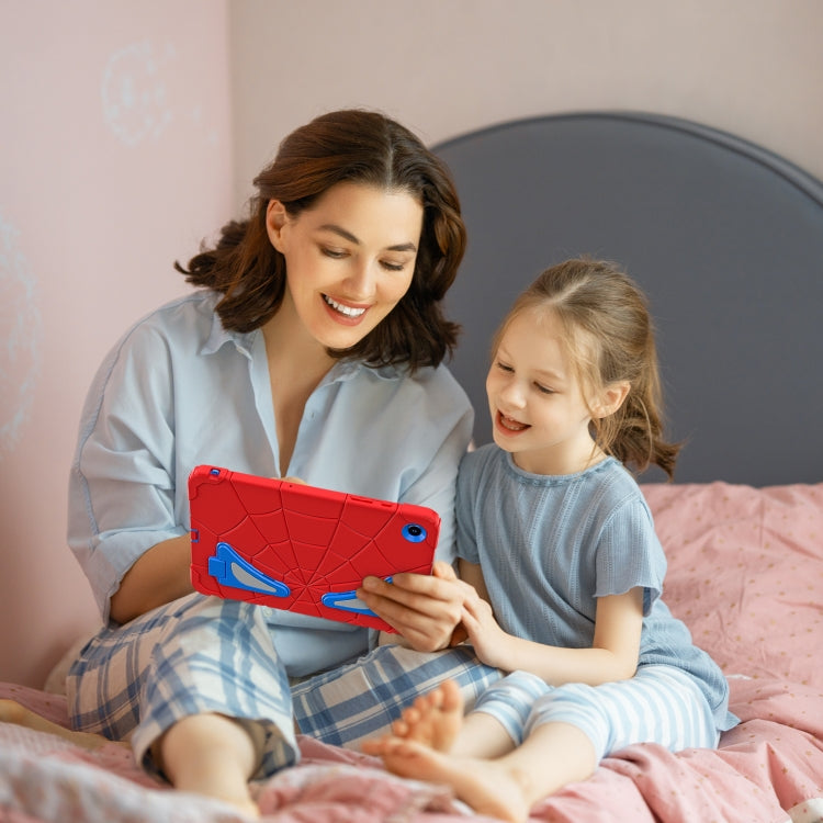 For Samsung Galaxy Tab A9+ Spider Silicone Hybrid PC Shockproof Tablet Case(Red Blue) - Galaxy Tab A9+ by buy2fix | Online Shopping UK | buy2fix