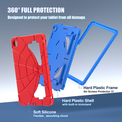 For Samsung Galaxy Tab A9+ Spider Silicone Hybrid PC Shockproof Tablet Case(Red Blue) - Galaxy Tab A9+ by buy2fix | Online Shopping UK | buy2fix