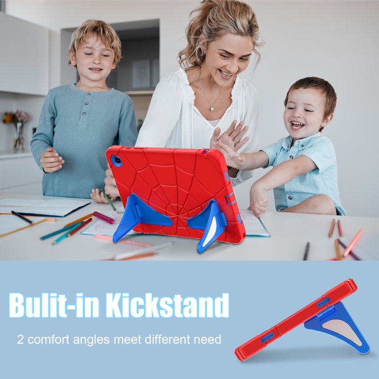 For Samsung Galaxy Tab A9+ Spider Silicone Hybrid PC Shockproof Tablet Case(Red Blue) - Galaxy Tab A9+ by buy2fix | Online Shopping UK | buy2fix