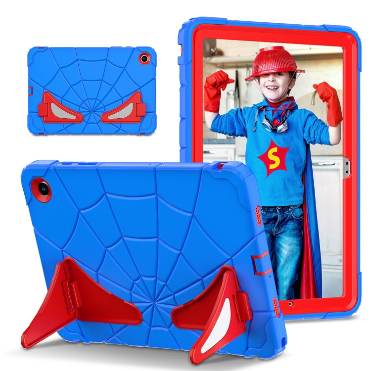 For Samsung Galaxy Tab A9+ Spider Silicone Hybrid PC Shockproof Tablet Case(Blue Red) - Galaxy Tab A9+ by buy2fix | Online Shopping UK | buy2fix
