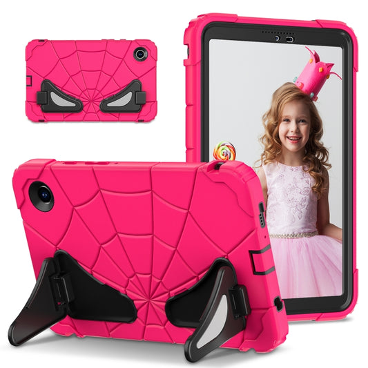 For Samsung Galaxy Tab A9 Spider Silicone Hybrid PC Shockproof Tablet Case(Strawberry Black) - Galaxy Tab A9 by buy2fix | Online Shopping UK | buy2fix
