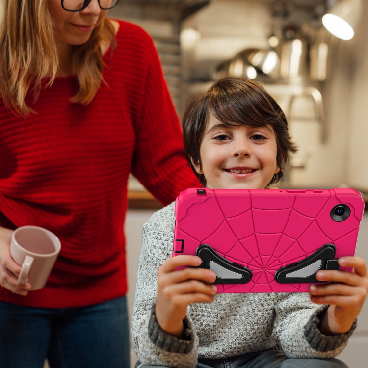 For Samsung Galaxy Tab A9 Spider Silicone Hybrid PC Shockproof Tablet Case(Strawberry Black) - Galaxy Tab A9 by buy2fix | Online Shopping UK | buy2fix