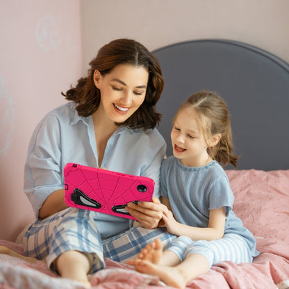 For Samsung Galaxy Tab A9 Spider Silicone Hybrid PC Shockproof Tablet Case(Strawberry Black) - Galaxy Tab A9 by buy2fix | Online Shopping UK | buy2fix