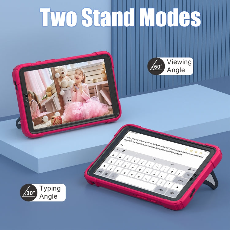 For Samsung Galaxy Tab A9 Spider Silicone Hybrid PC Shockproof Tablet Case(Strawberry Black) - Galaxy Tab A9 by buy2fix | Online Shopping UK | buy2fix