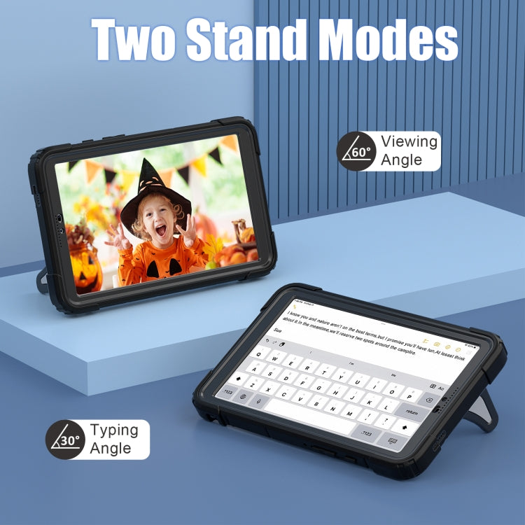 For Samsung Galaxy Tab A9 Spider Silicone Hybrid PC Shockproof Tablet Case(Black) - Galaxy Tab A9 by buy2fix | Online Shopping UK | buy2fix