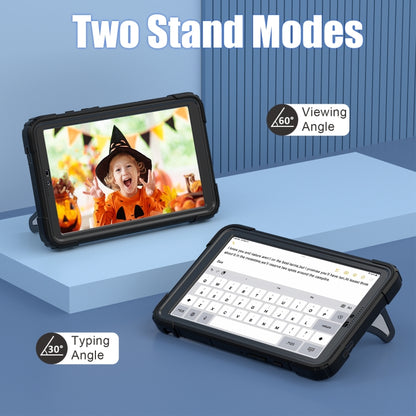 For Samsung Galaxy Tab A9 Spider Silicone Hybrid PC Shockproof Tablet Case(Black) - Galaxy Tab A9 by buy2fix | Online Shopping UK | buy2fix