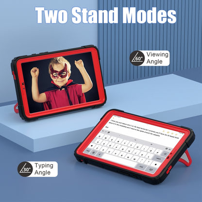 For Samsung Galaxy Tab A9 Spider Silicone Hybrid PC Shockproof Tablet Case(Black Red) - Galaxy Tab A9 by buy2fix | Online Shopping UK | buy2fix