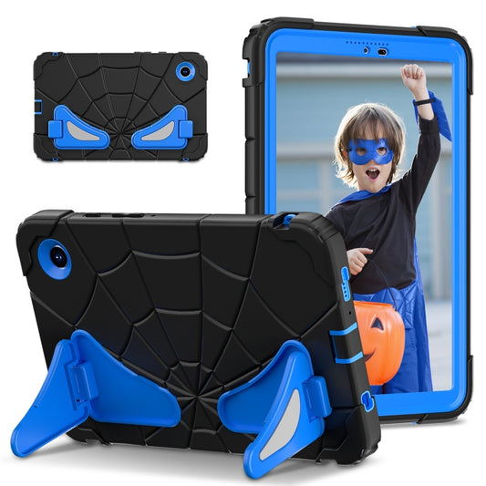 For Samsung Galaxy Tab A9 Spider Silicone Hybrid PC Shockproof Tablet Case(Black Blue) - Galaxy Tab A9 by buy2fix | Online Shopping UK | buy2fix