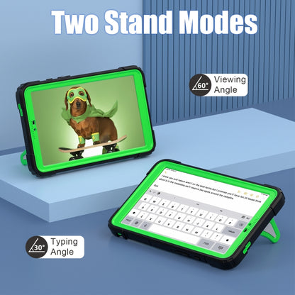 For Samsung Galaxy Tab A9 Spider Silicone Hybrid PC Shockproof Tablet Case(Black Green) - Galaxy Tab A9 by buy2fix | Online Shopping UK | buy2fix