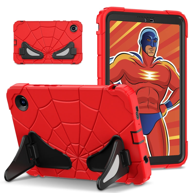 For Samsung Galaxy Tab A9 Spider Silicone Hybrid PC Shockproof Tablet Case(Red Black) - Galaxy Tab A9 by buy2fix | Online Shopping UK | buy2fix