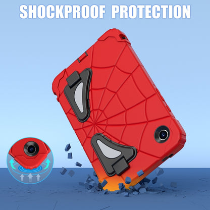 For Samsung Galaxy Tab A9 Spider Silicone Hybrid PC Shockproof Tablet Case(Red Black) - Galaxy Tab A9 by buy2fix | Online Shopping UK | buy2fix