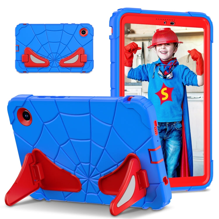 For Samsung Galaxy Tab A9 Spider Silicone Hybrid PC Shockproof Tablet Case(Blue Red) - Galaxy Tab A9 by buy2fix | Online Shopping UK | buy2fix