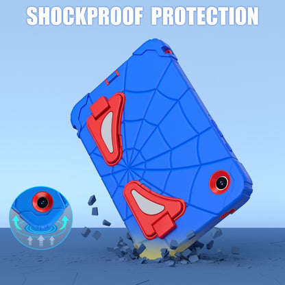 For Samsung Galaxy Tab A9 Spider Silicone Hybrid PC Shockproof Tablet Case(Blue Red) - Galaxy Tab A9 by buy2fix | Online Shopping UK | buy2fix