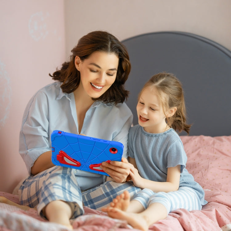 For Samsung Galaxy Tab A9 Spider Silicone Hybrid PC Shockproof Tablet Case(Blue Red) - Galaxy Tab A9 by buy2fix | Online Shopping UK | buy2fix