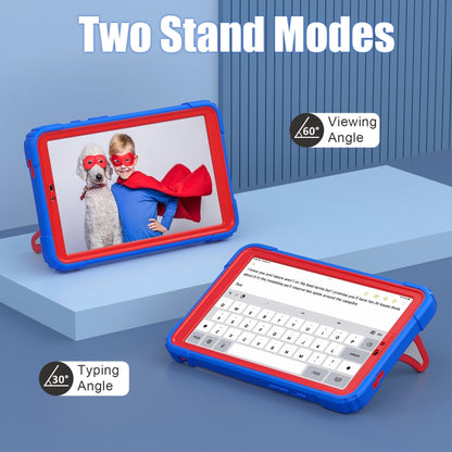 For Samsung Galaxy Tab A9 Spider Silicone Hybrid PC Shockproof Tablet Case(Blue Red) - Galaxy Tab A9 by buy2fix | Online Shopping UK | buy2fix