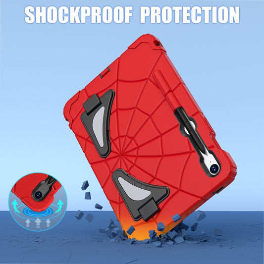 For Samsung Galaxy S9 FE / S8 / S7 Spider Silicone Hybrid PC Shockproof Tablet Case(Red Black) - Galaxy Tab S9 FE by buy2fix | Online Shopping UK | buy2fix