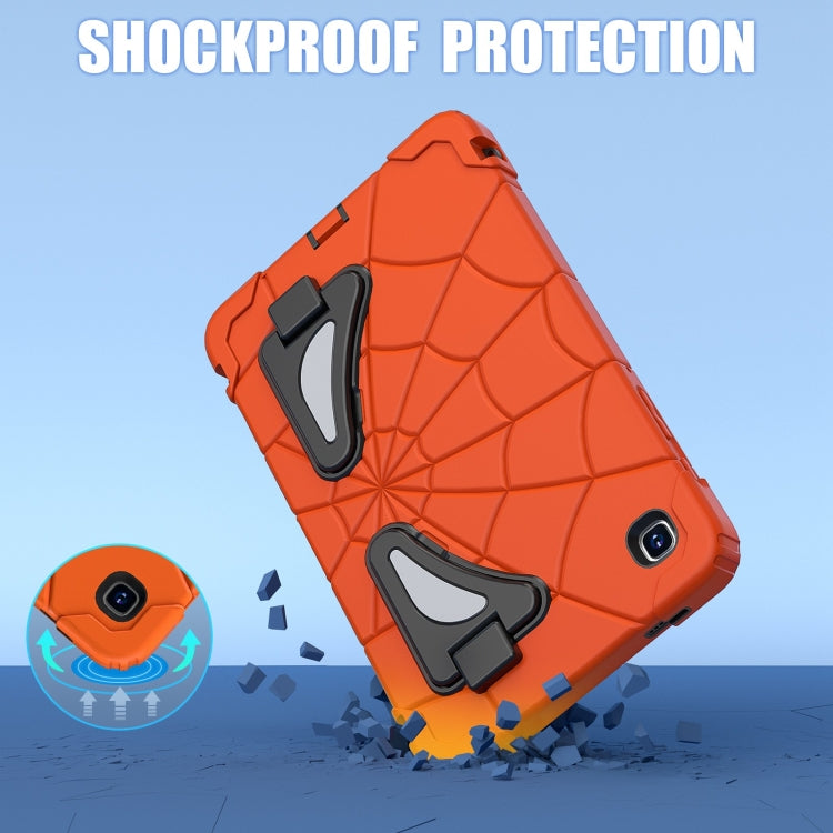 For Samsung Galaxy Tab A7 Lite T220 Spider Silicone Hybrid PC Shockproof Tablet Case(Orange Black) - Tab A7 Lite T220 / T225 by buy2fix | Online Shopping UK | buy2fix