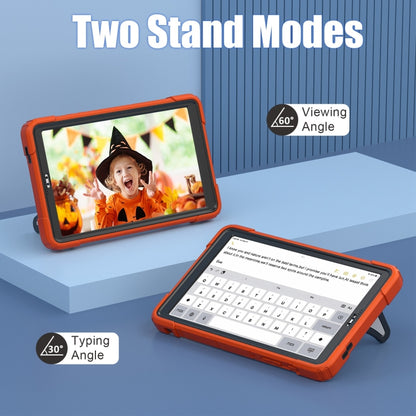 For Samsung Galaxy Tab A7 Lite T220 Spider Silicone Hybrid PC Shockproof Tablet Case(Orange Black) - Tab A7 Lite T220 / T225 by buy2fix | Online Shopping UK | buy2fix