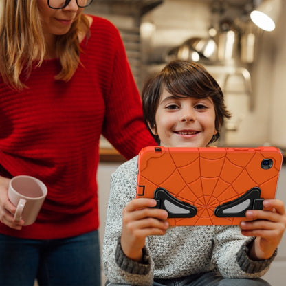 For Samsung Galaxy Tab A7 Lite T220 Spider Silicone Hybrid PC Shockproof Tablet Case(Orange Black) - Tab A7 Lite T220 / T225 by buy2fix | Online Shopping UK | buy2fix