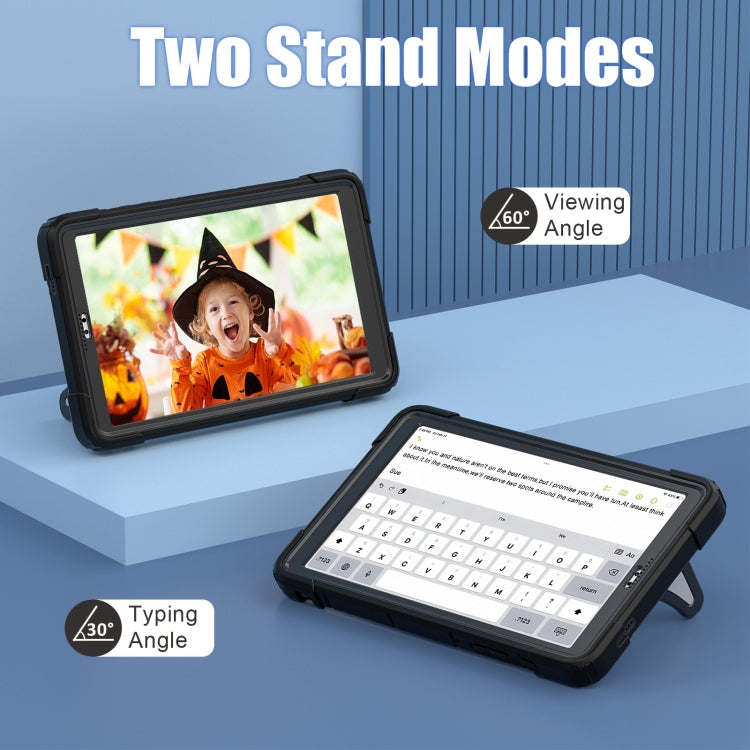 For Samsung Galaxy Tab A7 Lite T220 Spider Silicone Hybrid PC Shockproof Tablet Case(Black) - Tab A7 Lite T220 / T225 by buy2fix | Online Shopping UK | buy2fix