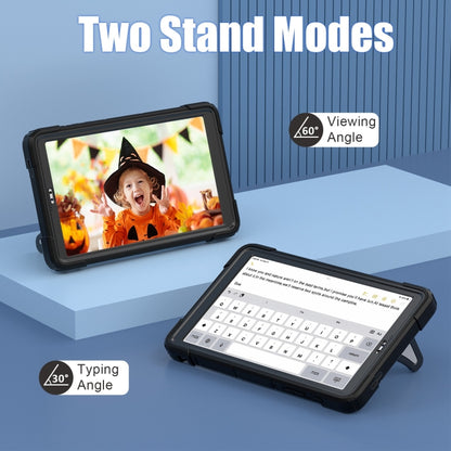 For Samsung Galaxy Tab A7 Lite T220 Spider Silicone Hybrid PC Shockproof Tablet Case(Black) - Tab A7 Lite T220 / T225 by buy2fix | Online Shopping UK | buy2fix