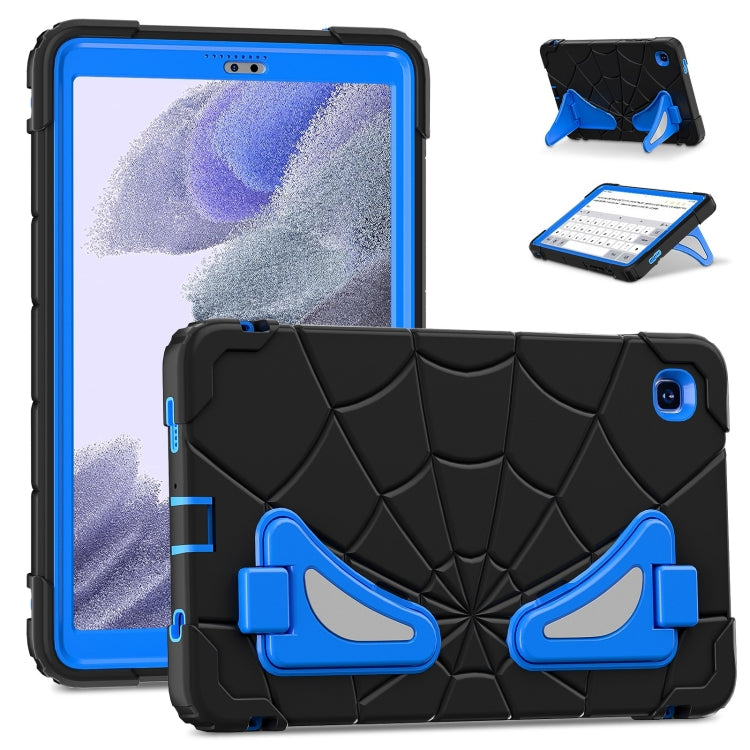 For Samsung Galaxy Tab A7 Lite T220 Spider Silicone Hybrid PC Shockproof Tablet Case(Black Blue) - Tab A7 Lite T220 / T225 by buy2fix | Online Shopping UK | buy2fix