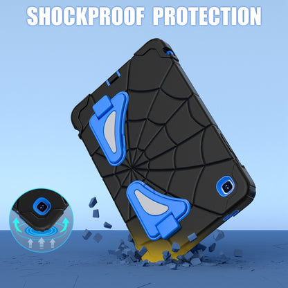 For Samsung Galaxy Tab A7 Lite T220 Spider Silicone Hybrid PC Shockproof Tablet Case(Black Blue) - Tab A7 Lite T220 / T225 by buy2fix | Online Shopping UK | buy2fix