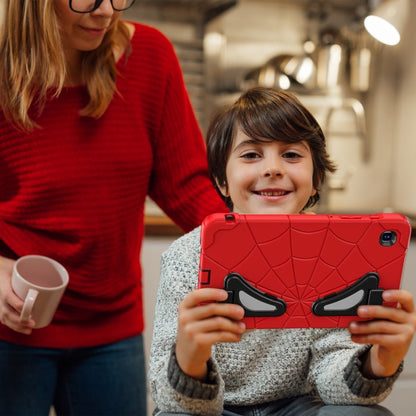 For Samsung Galaxy Tab A7 Lite T220 Spider Silicone Hybrid PC Shockproof Tablet Case(Red Black) - Tab A7 Lite T220 / T225 by buy2fix | Online Shopping UK | buy2fix