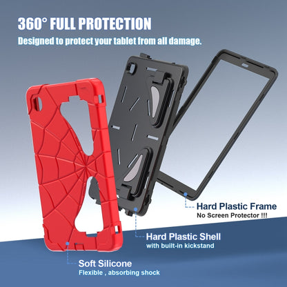 For Samsung Galaxy Tab A7 Lite T220 Spider Silicone Hybrid PC Shockproof Tablet Case(Red Black) - Tab A7 Lite T220 / T225 by buy2fix | Online Shopping UK | buy2fix