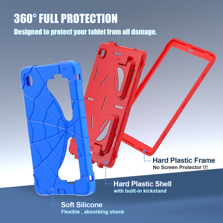 For Samsung Galaxy Tab A7 Lite T220 Spider Silicone Hybrid PC Shockproof Tablet Case(Blue Red) - Tab A7 Lite T220 / T225 by buy2fix | Online Shopping UK | buy2fix