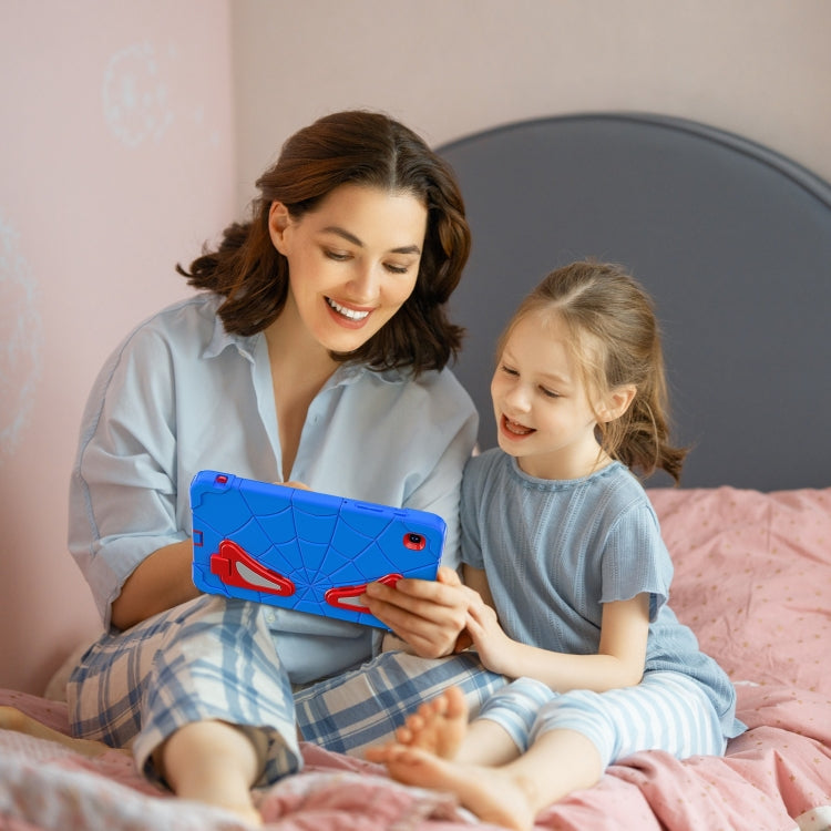 For Samsung Galaxy Tab A7 Lite T220 Spider Silicone Hybrid PC Shockproof Tablet Case(Blue Red) - Tab A7 Lite T220 / T225 by buy2fix | Online Shopping UK | buy2fix