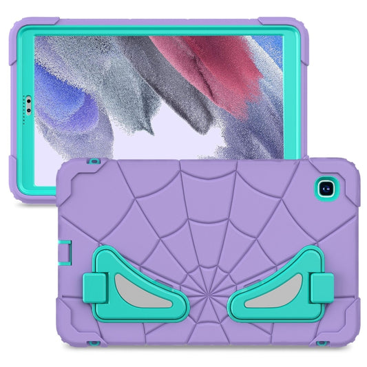 For Samsung Galaxy Tab A7 Lite T220 Spider Silicone Hybrid PC Shockproof Tablet Case(Purple Green) - Tab A7 Lite T220 / T225 by buy2fix | Online Shopping UK | buy2fix