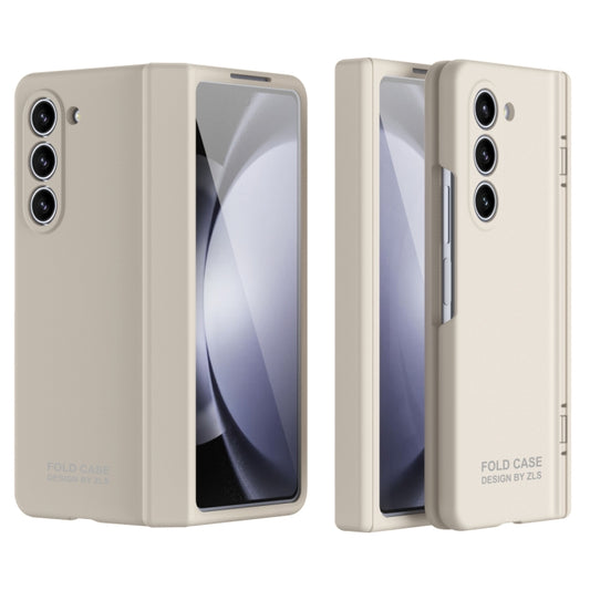 For Samsung Galaxy Z Fold5 Extraordinary Series Hinged Folding Full Phone Case(White) - Galaxy Z Fold5 Cases by buy2fix | Online Shopping UK | buy2fix