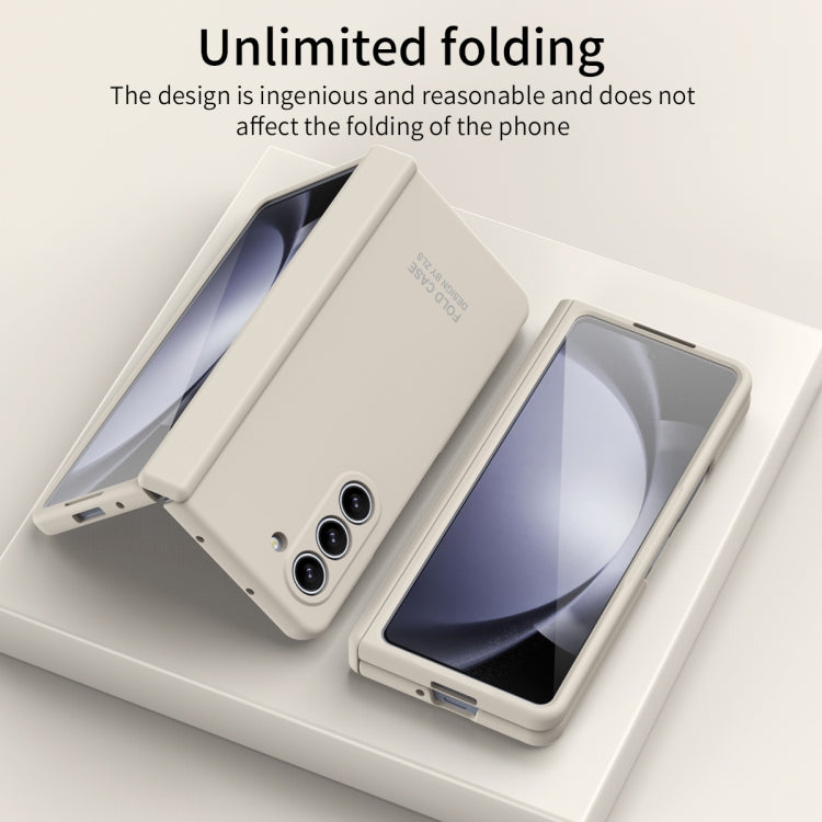 For Samsung Galaxy Z Fold5 Extraordinary Series Hinged Folding Full Phone Case(White) - Galaxy Z Fold5 Cases by buy2fix | Online Shopping UK | buy2fix