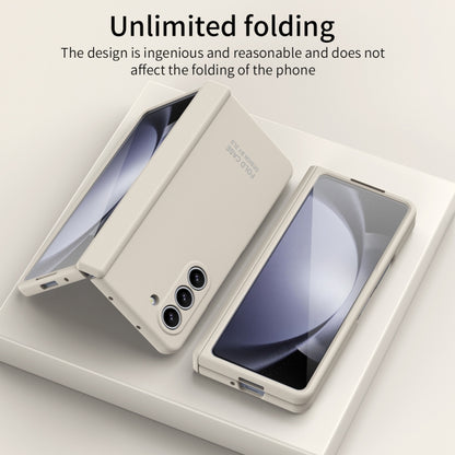 For Samsung Galaxy Z Fold5 Extraordinary Series Hinged Folding Full Phone Case(White) - Galaxy Z Fold5 Cases by buy2fix | Online Shopping UK | buy2fix