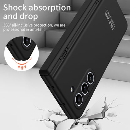 For Samsung Galaxy Z Fold5 Extraordinary Series Hinged Folding Full Phone Case with Pen Slot & Stylus(Black) - Galaxy Z Fold5 Cases by buy2fix | Online Shopping UK | buy2fix