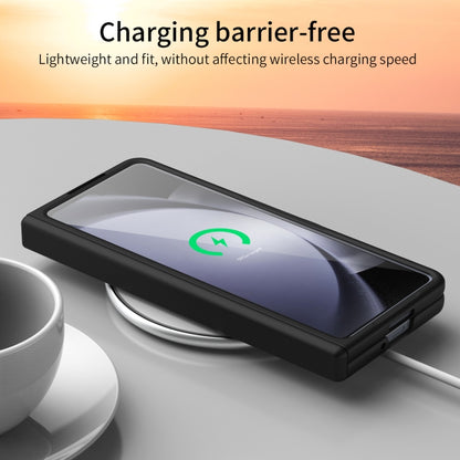 For Samsung Galaxy Z Fold5 Extraordinary Series Hinged Folding Full Phone Case with Pen Slot & Stylus(Black) - Galaxy Z Fold5 Cases by buy2fix | Online Shopping UK | buy2fix