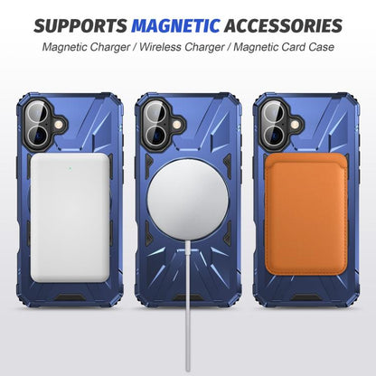 For iPhone 17 MagSafe Magnetic Shockproof Phone Case with Ring Holder(Navy Blue) - iPhone 17 Cases by buy2fix | Online Shopping UK | buy2fix