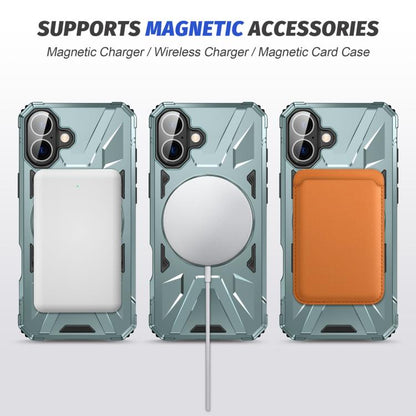 For iPhone 17 MagSafe Magnetic Shockproof Phone Case with Ring Holder(Green) - iPhone 17 Cases by buy2fix | Online Shopping UK | buy2fix